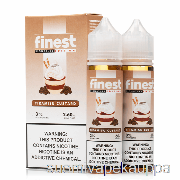 Vape Netistä Tiramisu Vaniljakastike - Hienoin Signature Edition - 120ml 0mg